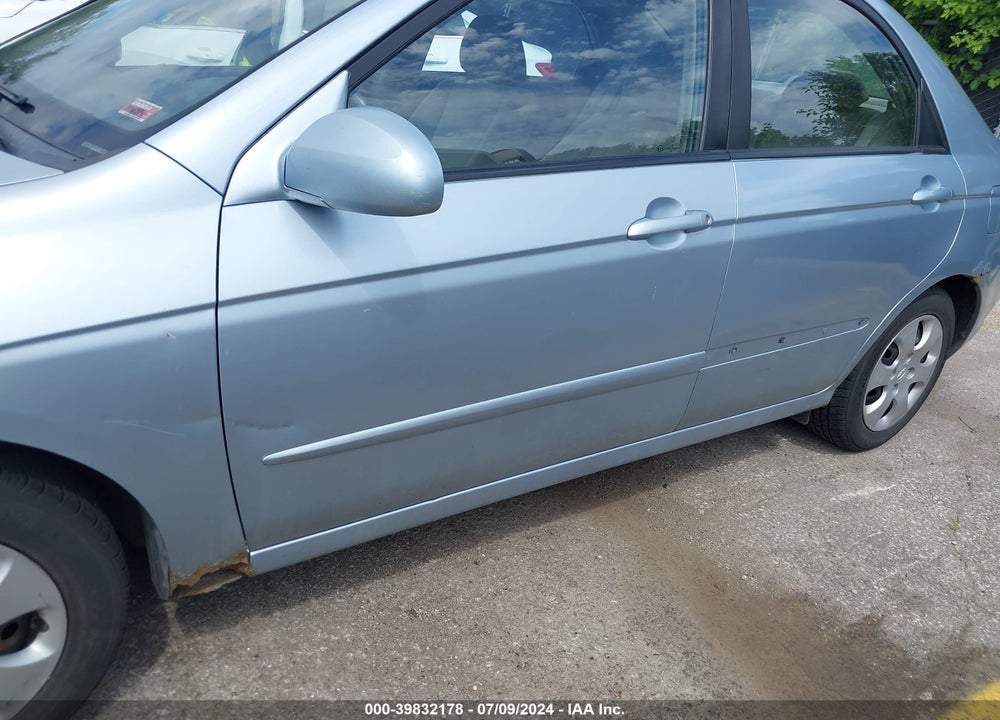 2007 KIA SPECTRA EX VIN: KNAFE121075488089
