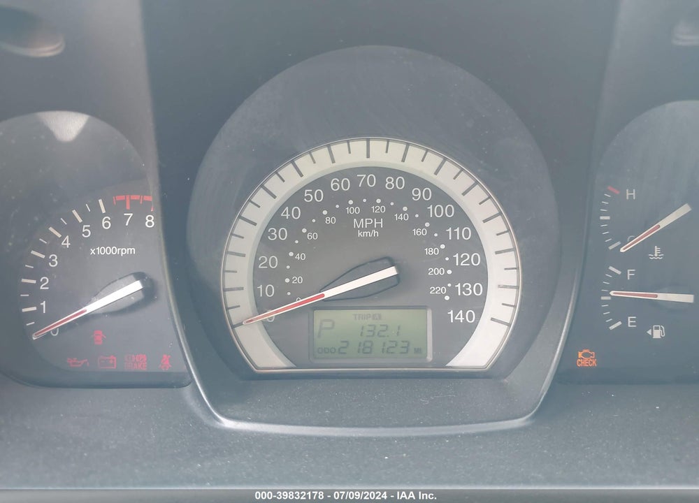2007 KIA SPECTRA EX VIN: KNAFE121075488089