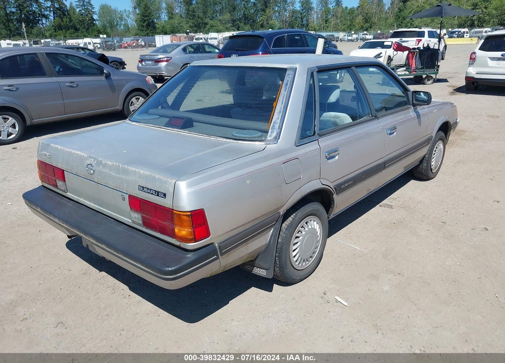 1989 SUBARU GL 4WD VIN: JF2AC53BXKF222861