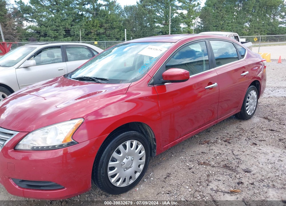 2013 NISSAN SENTRA SV VIN: 3N1AB7AP8DL697626