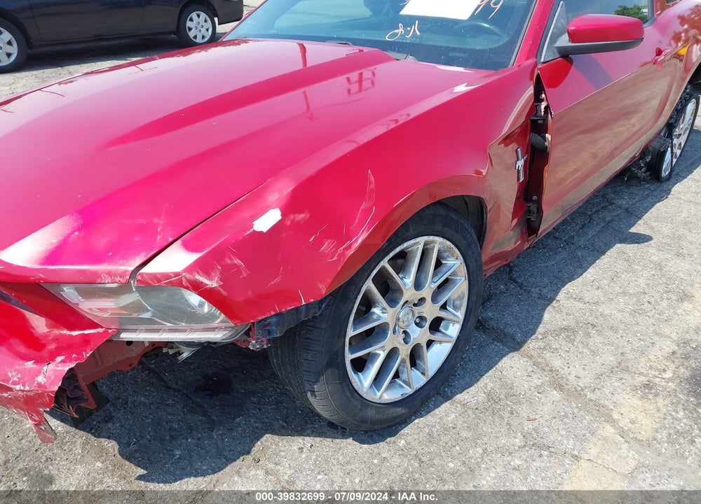 2012 FORD MUSTANG V6 PREMIUM VIN: 1ZVBP8AM5C5282354