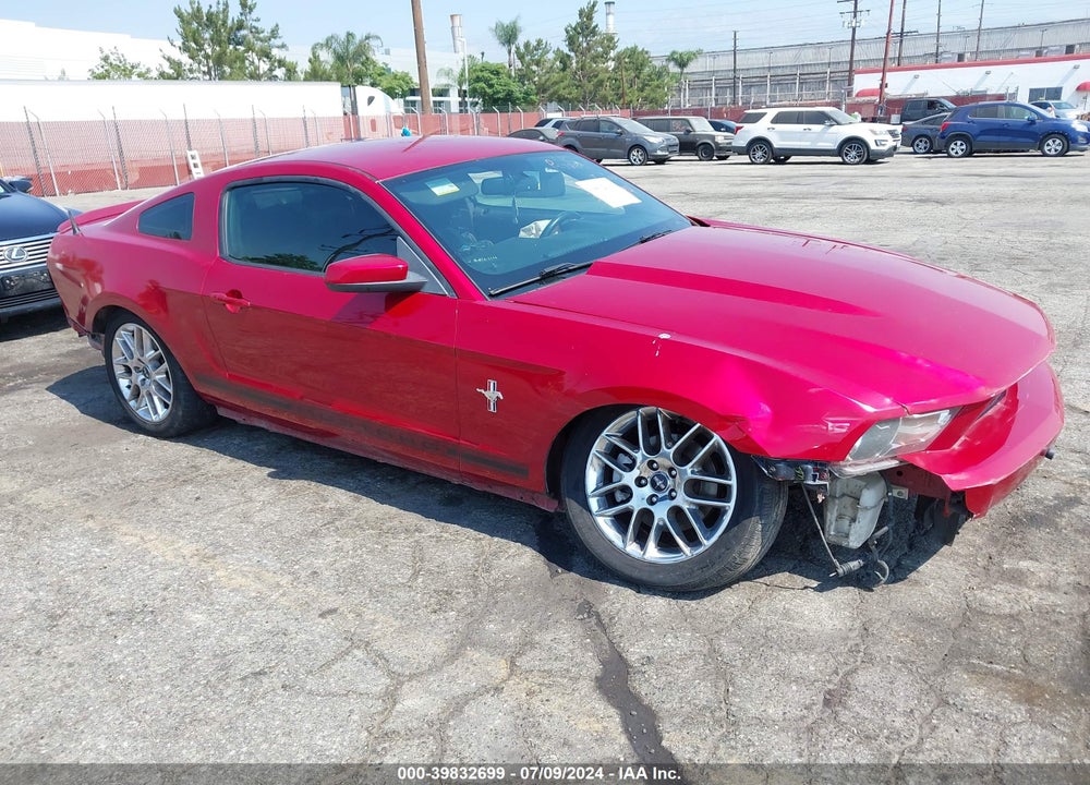 2012 FORD MUSTANG V6 PREMIUM VIN: 1ZVBP8AM5C5282354