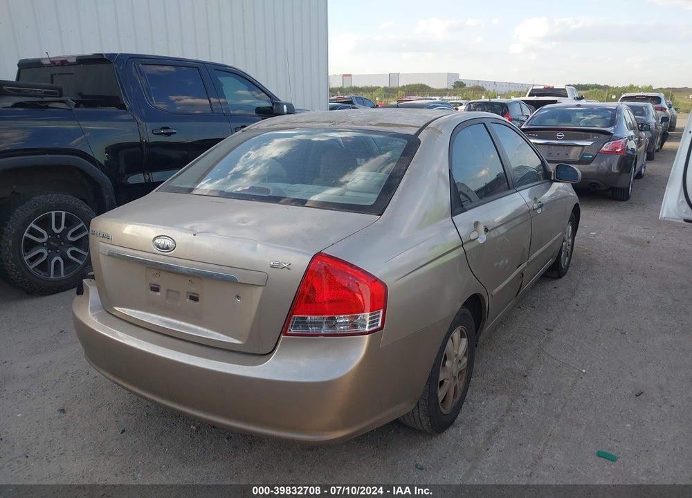 2009 KIA SPECTRA EX VIN: KNAFE221195590350