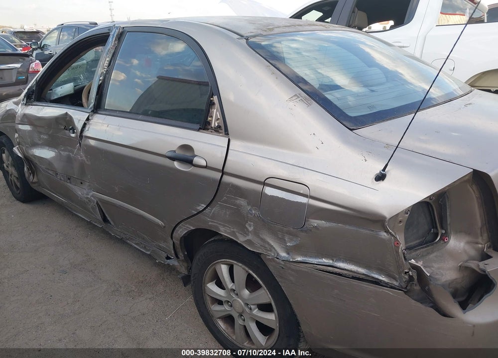 2009 KIA SPECTRA EX VIN: KNAFE221195590350