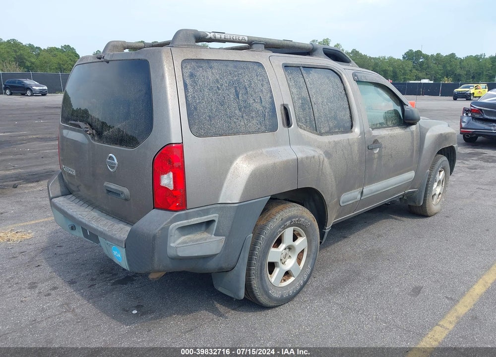 2006 NISSAN XTERRA S VIN: 5N1AN08W26C505314