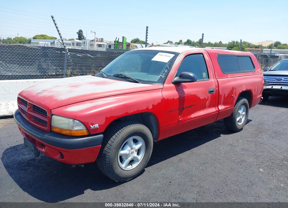 1998 DODGE DAKOTA SLT/SPORT VIN: 1B7FL26X8WS758795