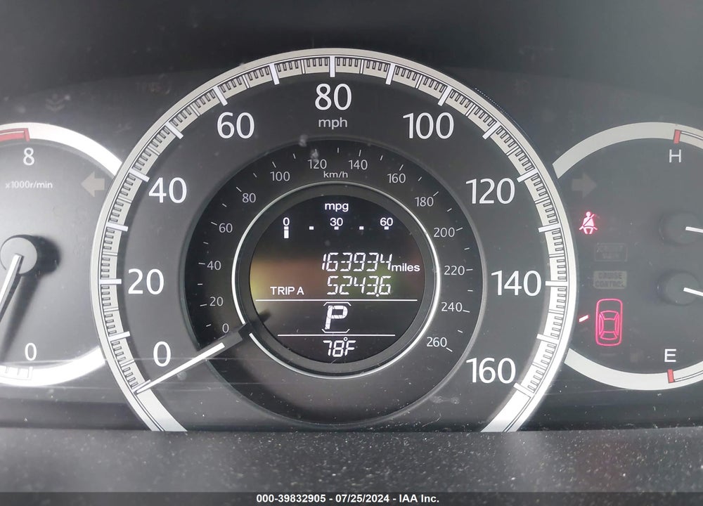 2014 HONDA ACCORD EX-L V-6 VIN: 1HGCR3F8XEA027095