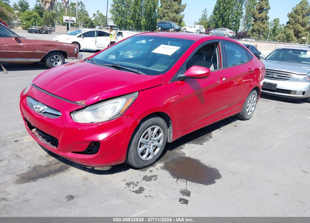 2014 HYUNDAI ACCENT GLS VIN: KMHCT4AE0EU698546
