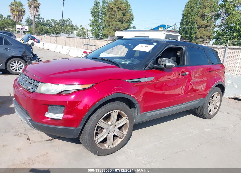 2013 LAND ROVER RANGE ROVER EVOQUE PURE VIN: SALVP2BG0DH826693