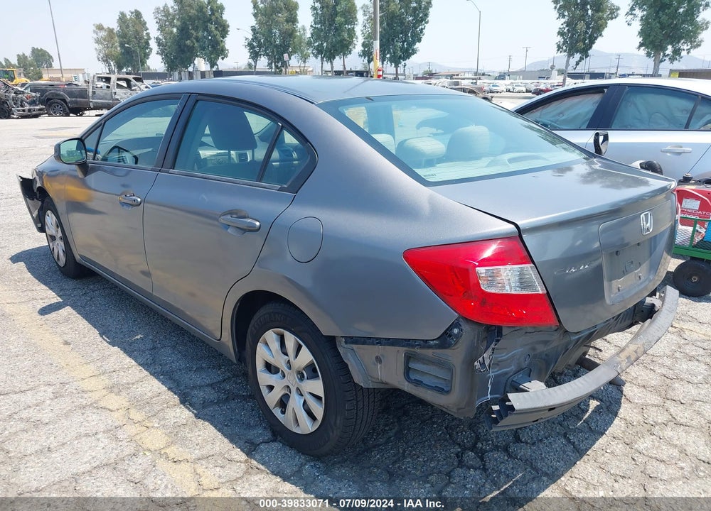 2012 HONDA CIVIC LX VIN: 19XFB2F56CE375406