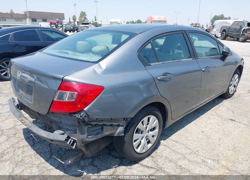 2012 HONDA CIVIC LX VIN: 19XFB2F56CE375406