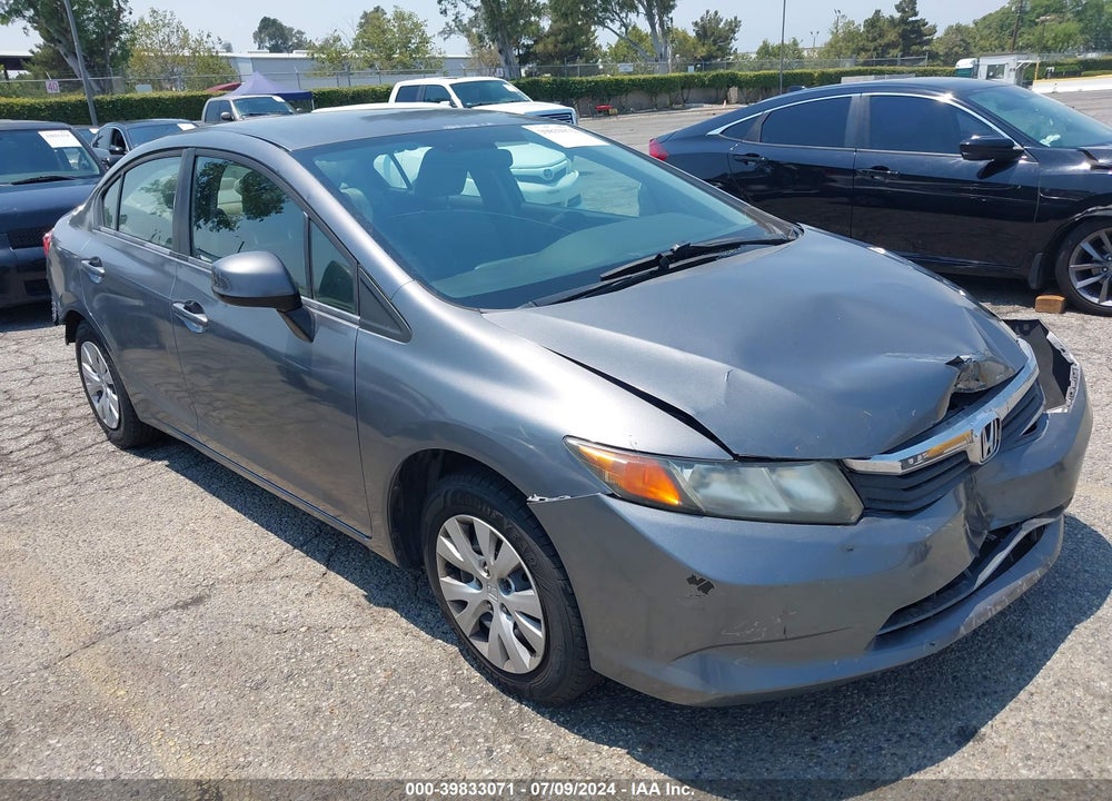 2012 HONDA CIVIC LX VIN: 19XFB2F56CE375406