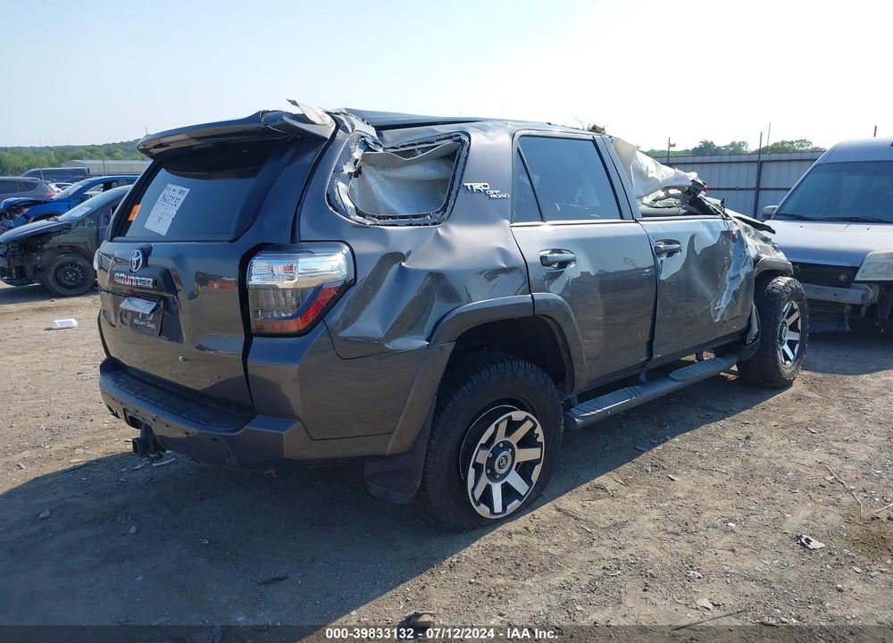 2019 TOYOTA 4RUNNER TRD OFF ROAD VIN: JTEBU5JR7K5622717