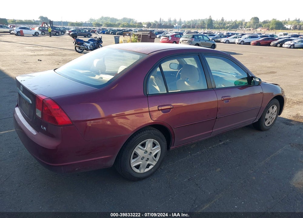 2003 HONDA CIVIC LX VIN: 2HGES15513H596165