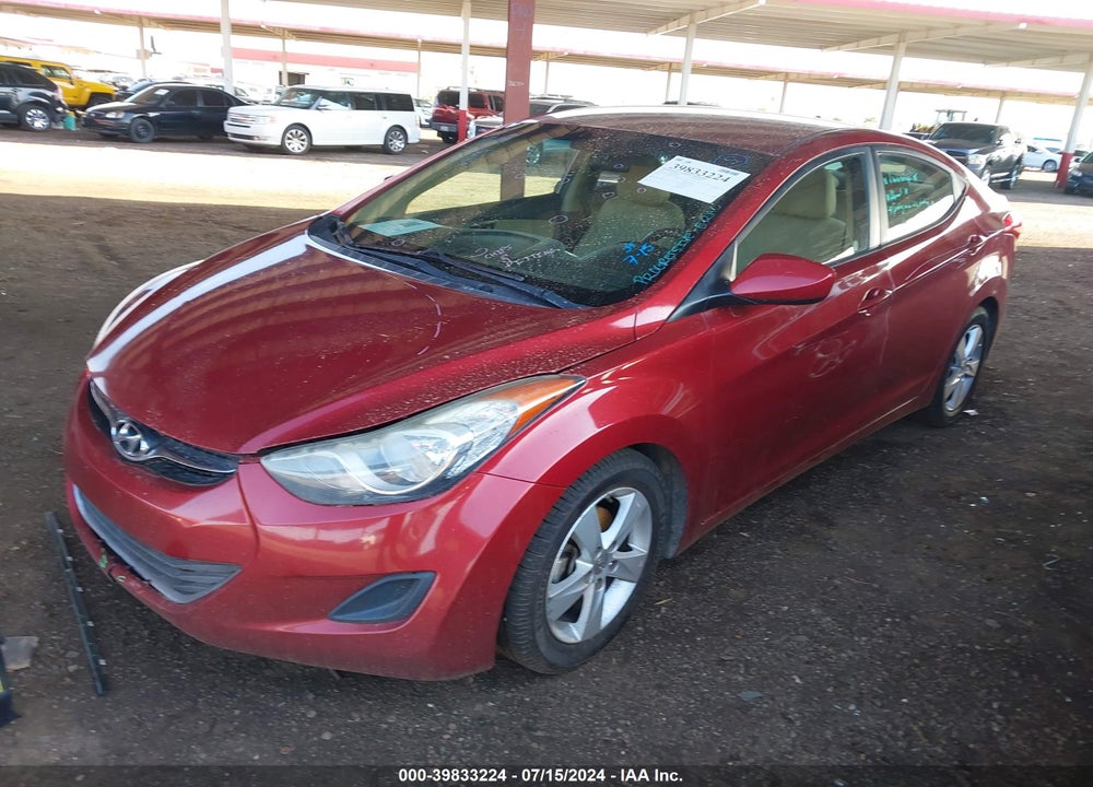 2013 HYUNDAI ELANTRA GLS VIN: 5NPDH4AE9DH337853