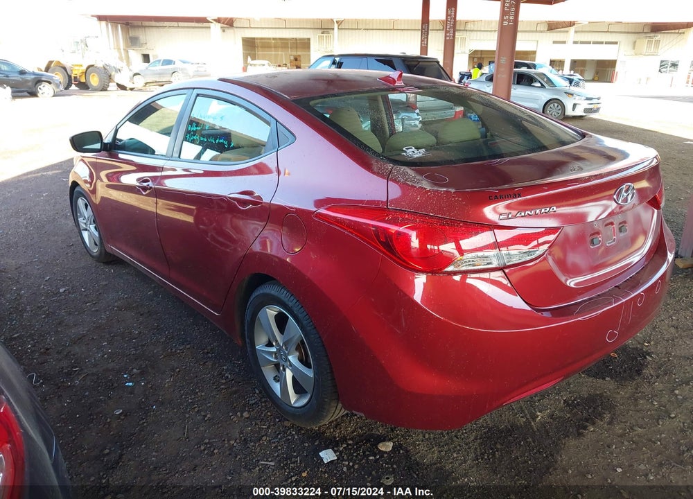 2013 HYUNDAI ELANTRA GLS VIN: 5NPDH4AE9DH337853