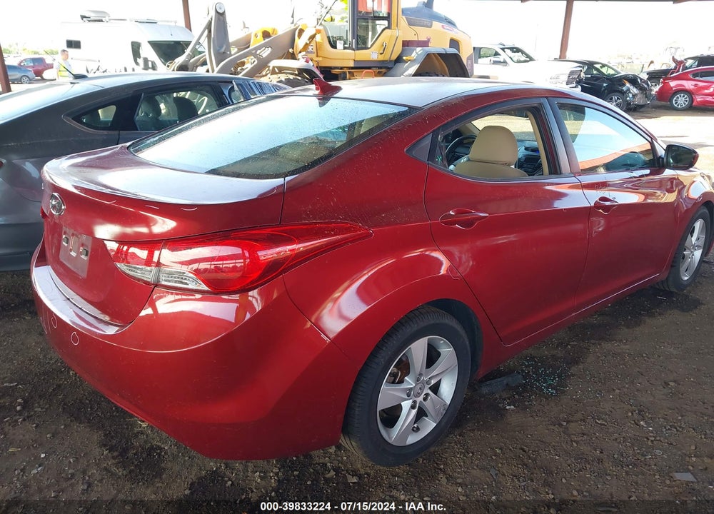 2013 HYUNDAI ELANTRA GLS VIN: 5NPDH4AE9DH337853