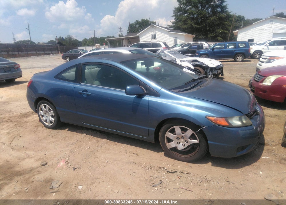 2007 HONDA CIVIC LX VIN: 2HGFG12637H501629
