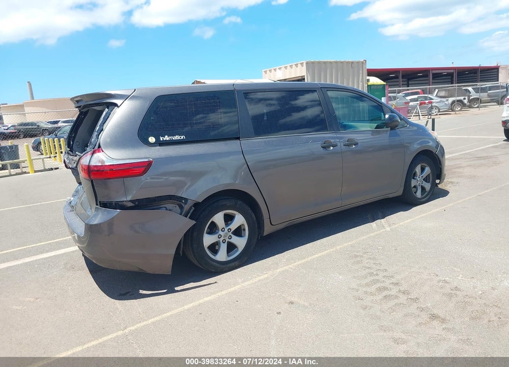 2017 TOYOTA SIENNA L 7 PASSENGER VIN: 5TDZZ3DC0HS895887