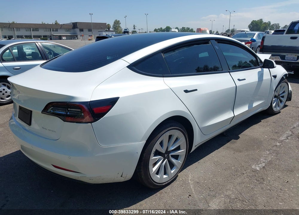 2022 TESLA MODEL 3 LONG RANGE DUAL MOTOR ALL-WHEEL DRIVE VIN: 5YJ3E1EB9NF130382