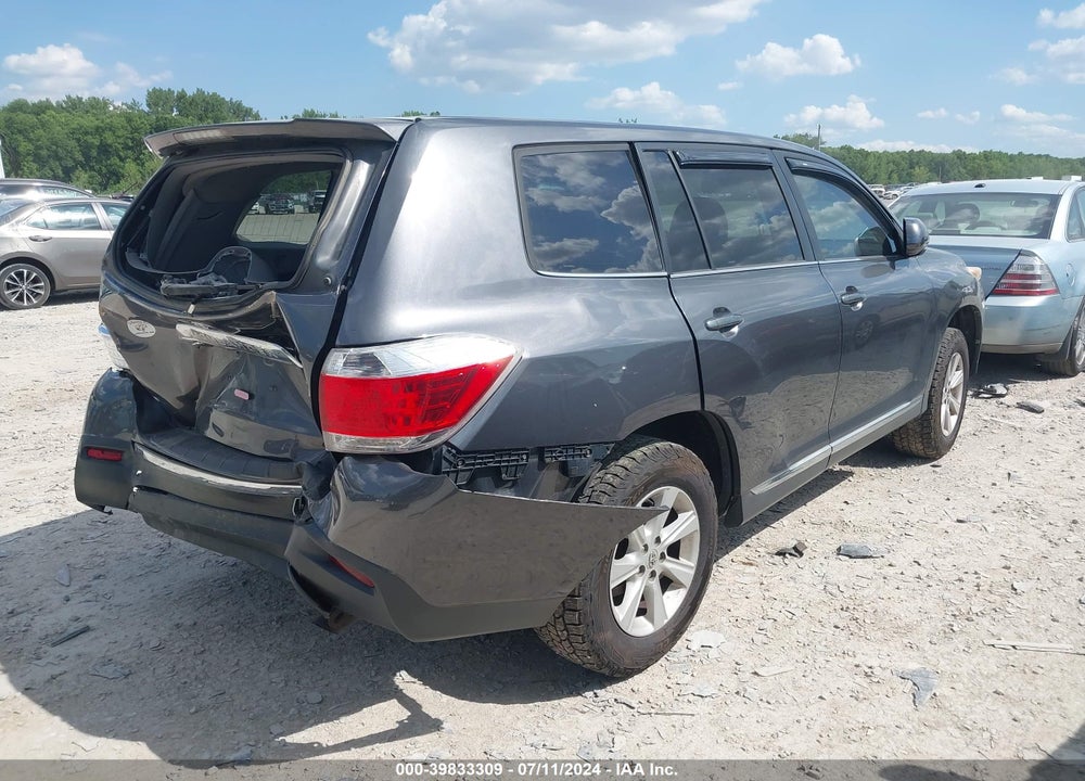 2013 TOYOTA HIGHLANDER VIN: 5TDZA3EH9DS039662