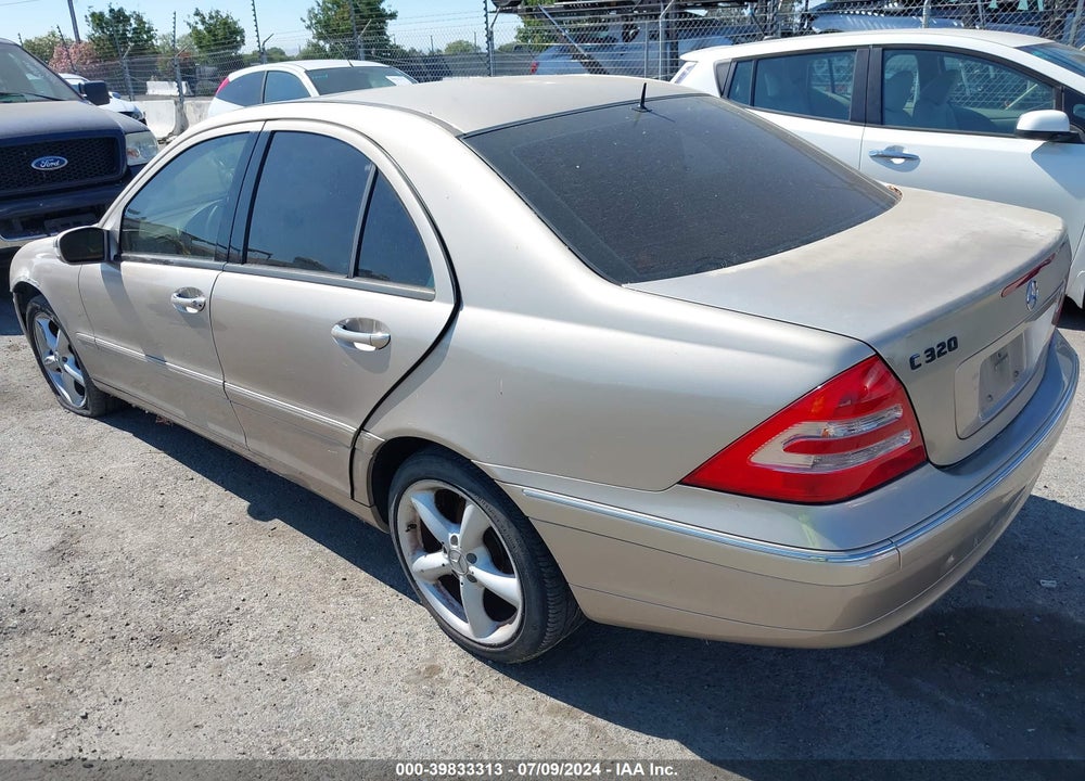 2003 MERCEDES-BENZ C 320 SPORT VIN: WDBRF64JX3F303556