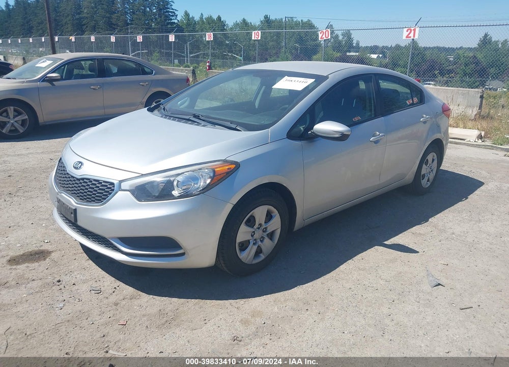2014 KIA FORTE LX VIN: KNAFK4A66E5222936