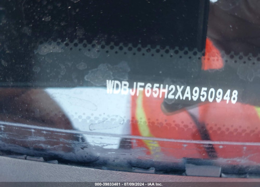 1999 MERCEDES-BENZ E 320 VIN: WDBJF65H2XA950948