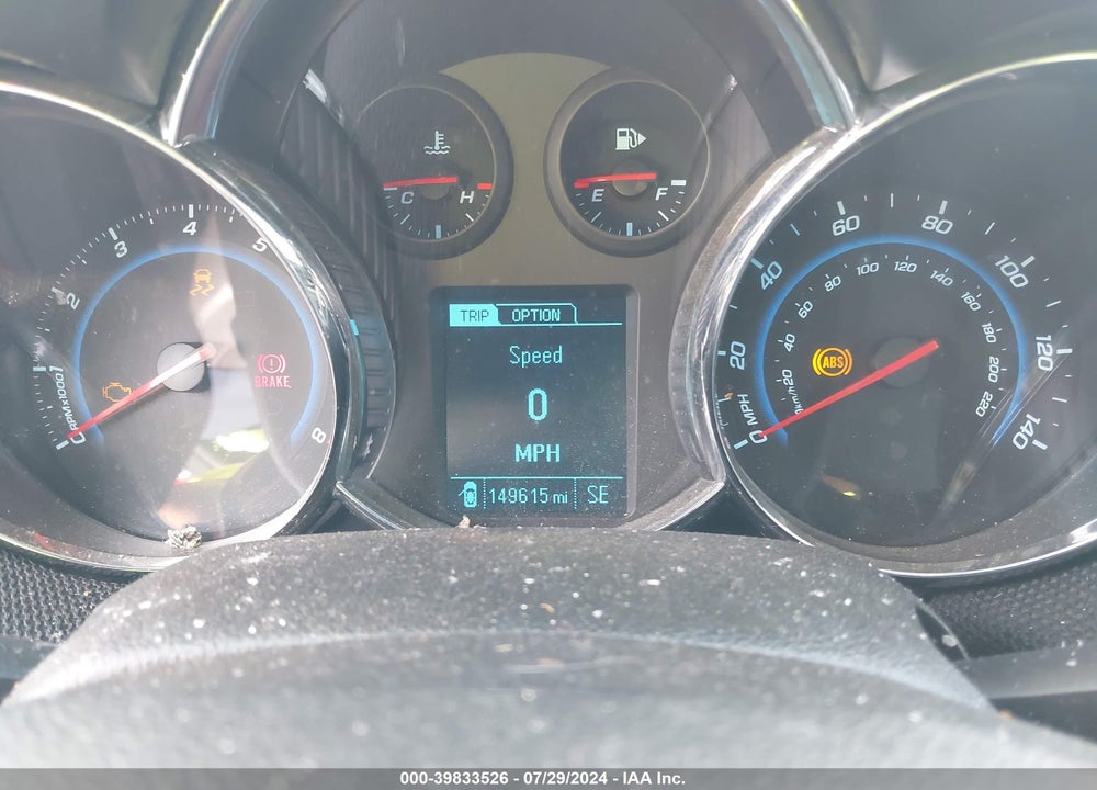 2014 CHEVROLET CRUZE 1LT MANUAL VIN: 1G1PD5SBXE7314132
