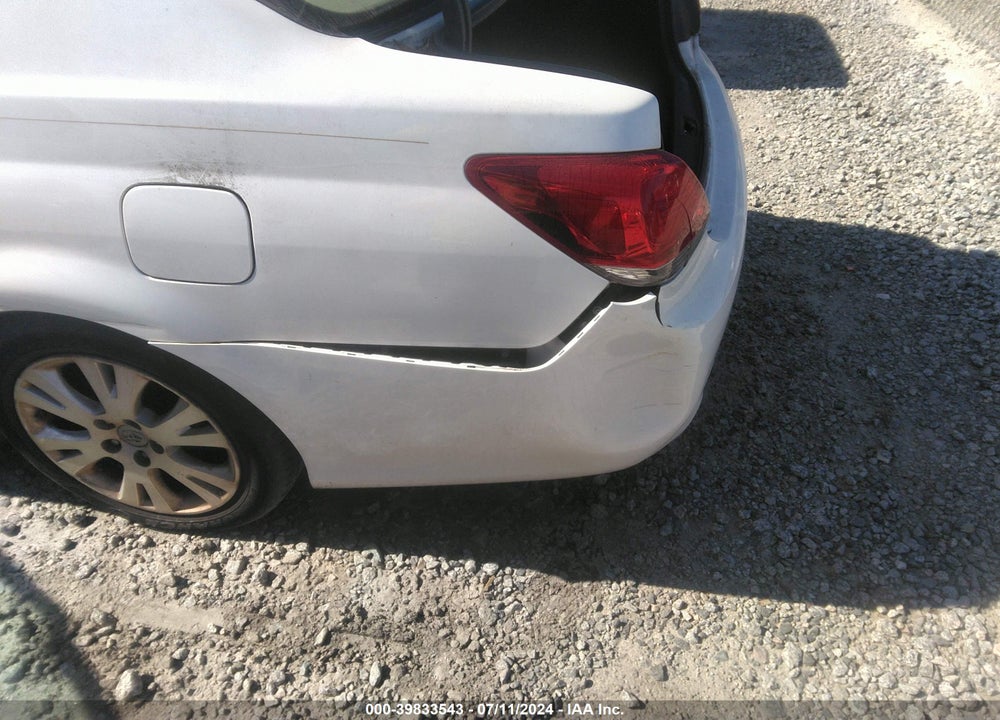 2011 TOYOTA AVALON VIN: 4T1BK3DB9BU387008