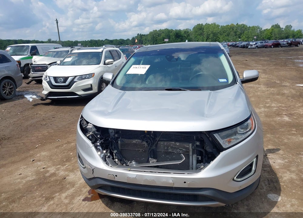 2016 FORD EDGE TITANIUM VIN: 2FMPK4K89GBC30837