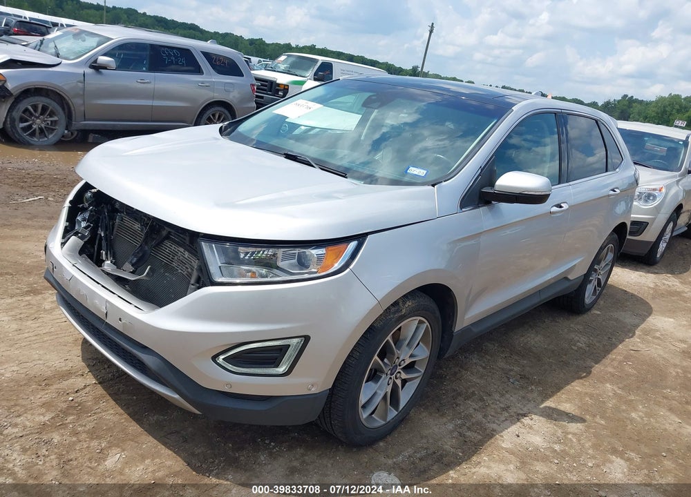2016 FORD EDGE TITANIUM VIN: 2FMPK4K89GBC30837