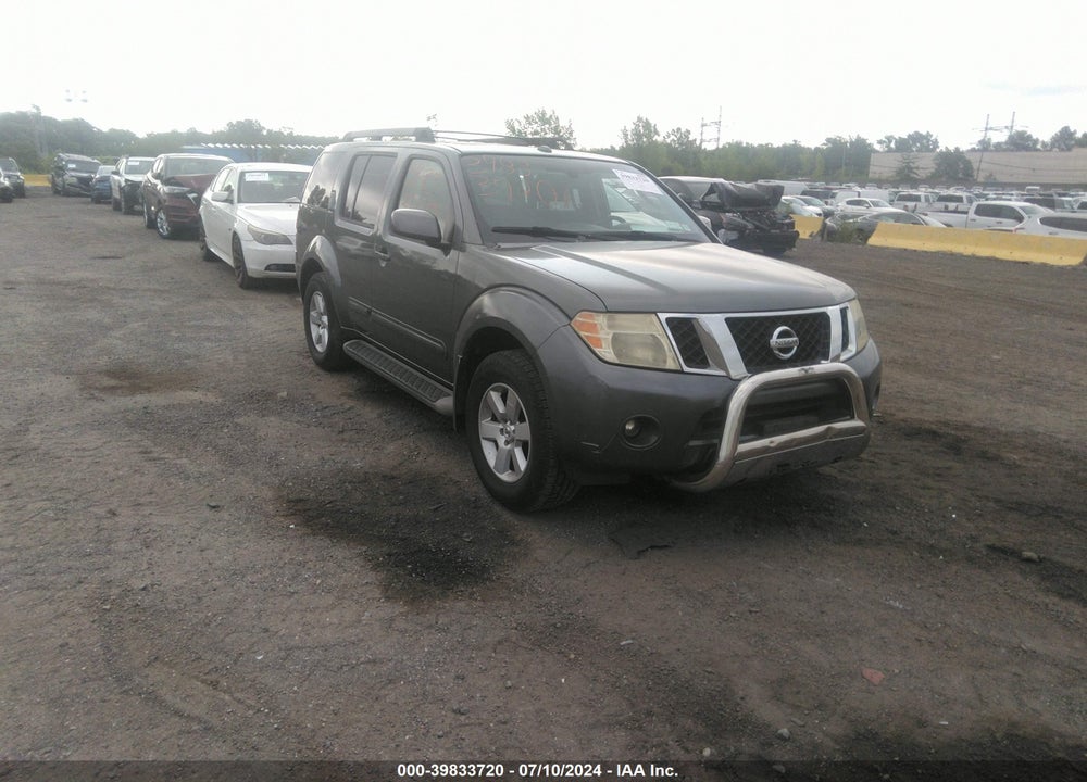 2008 NISSAN PATHFINDER SE VIN: 5N1AR18B58C649966