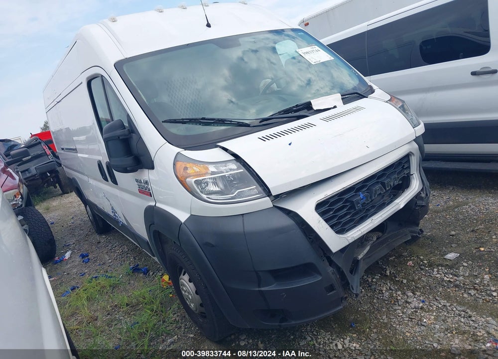 2019 RAM PROMASTER 3500 CARGO VAN HIGH ROOF 159 WB EXT VIN: 3C6URVJG5KE540106