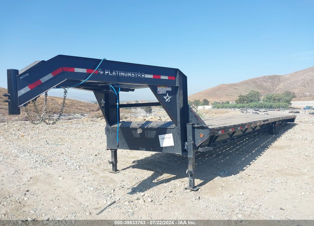 2024 PLATINUM GOOSENECK FLATBED TRAILER VIN: 7XA1F4026RB000054