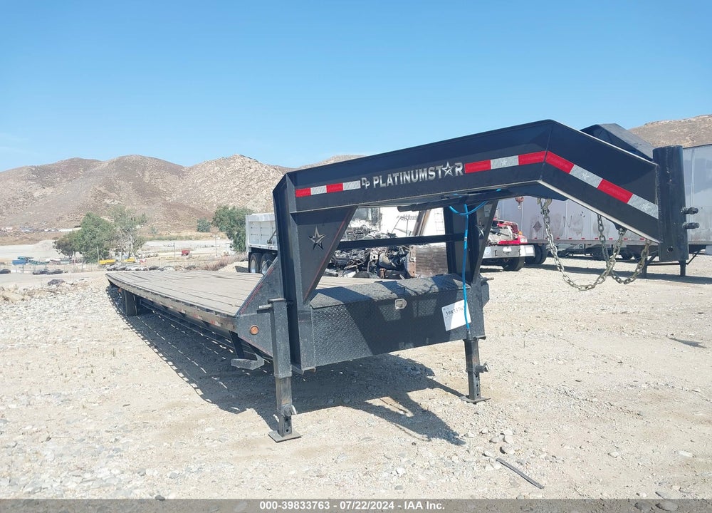 2024 PLATINUM GOOSENECK FLATBED TRAILER VIN: 7XA1F4026RB000054