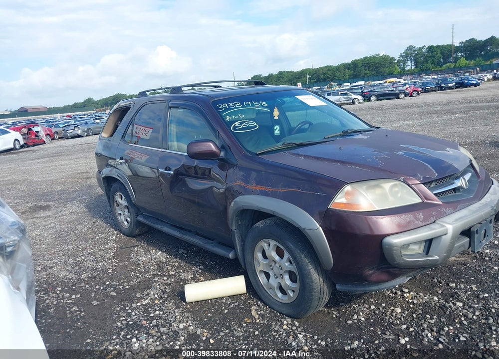 2001 ACURA MDX VIN: 2HNYD18671H518863