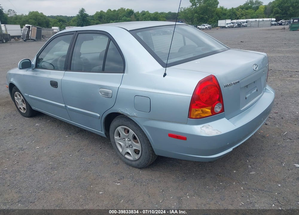 2003 HYUNDAI ACCENT GL VIN: KMHCG45C73U475835