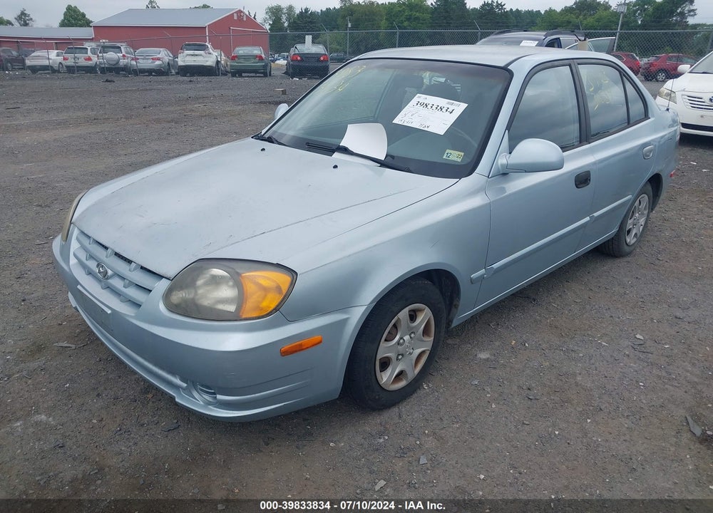 2003 HYUNDAI ACCENT GL VIN: KMHCG45C73U475835