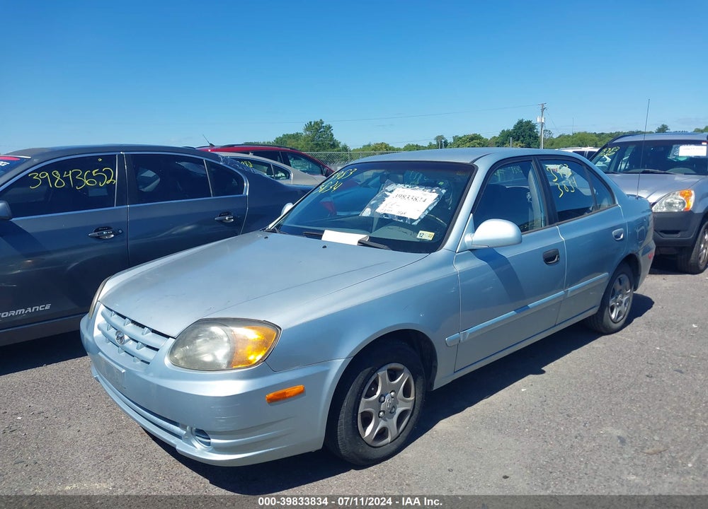 2003 HYUNDAI ACCENT GL VIN: KMHCG45C73U475835