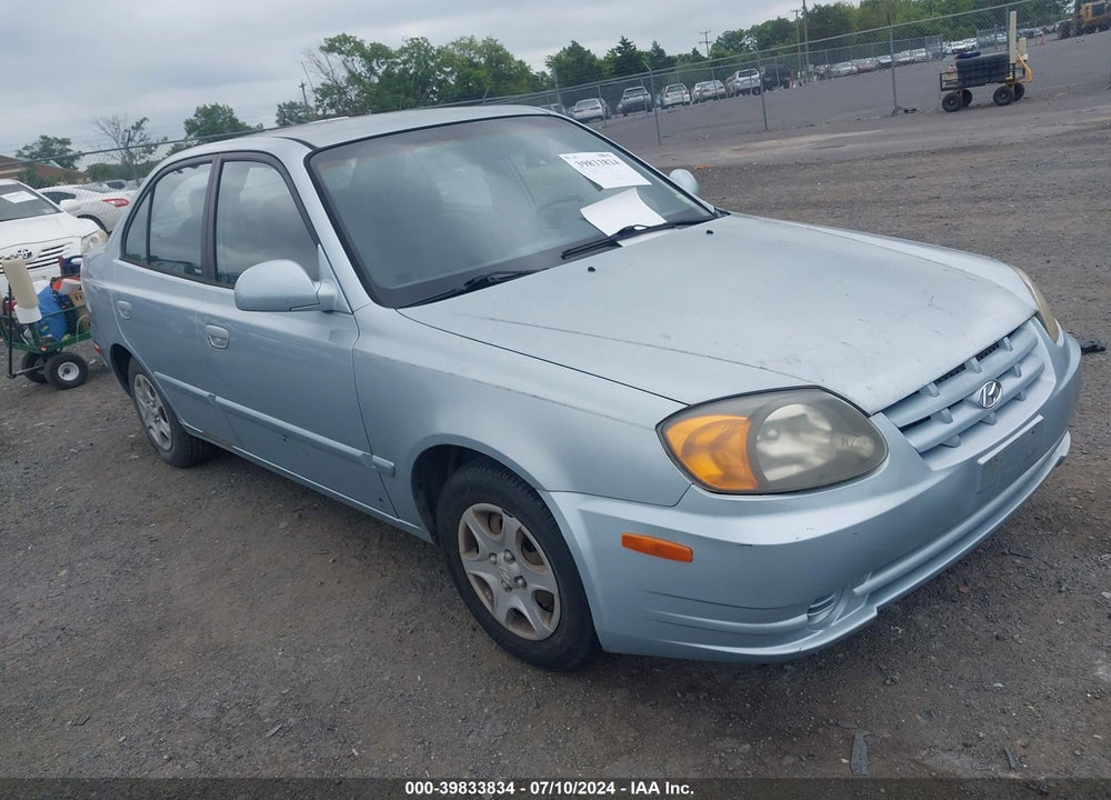 2003 HYUNDAI ACCENT GL VIN: KMHCG45C73U475835