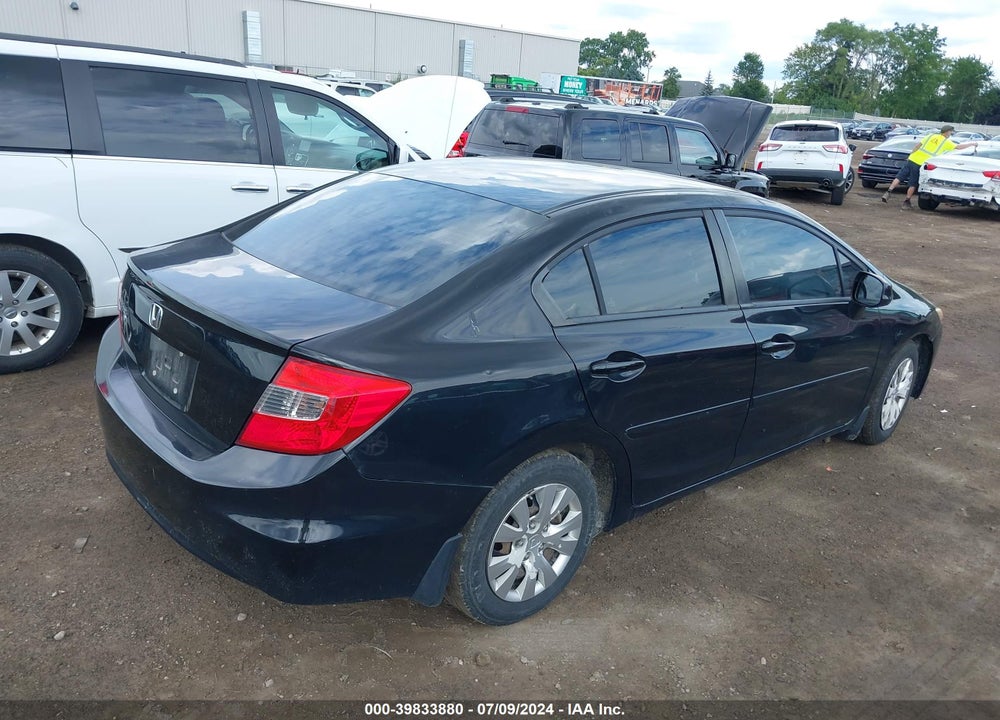 2012 HONDA CIVIC LX VIN: 19XFB2F59CE003929