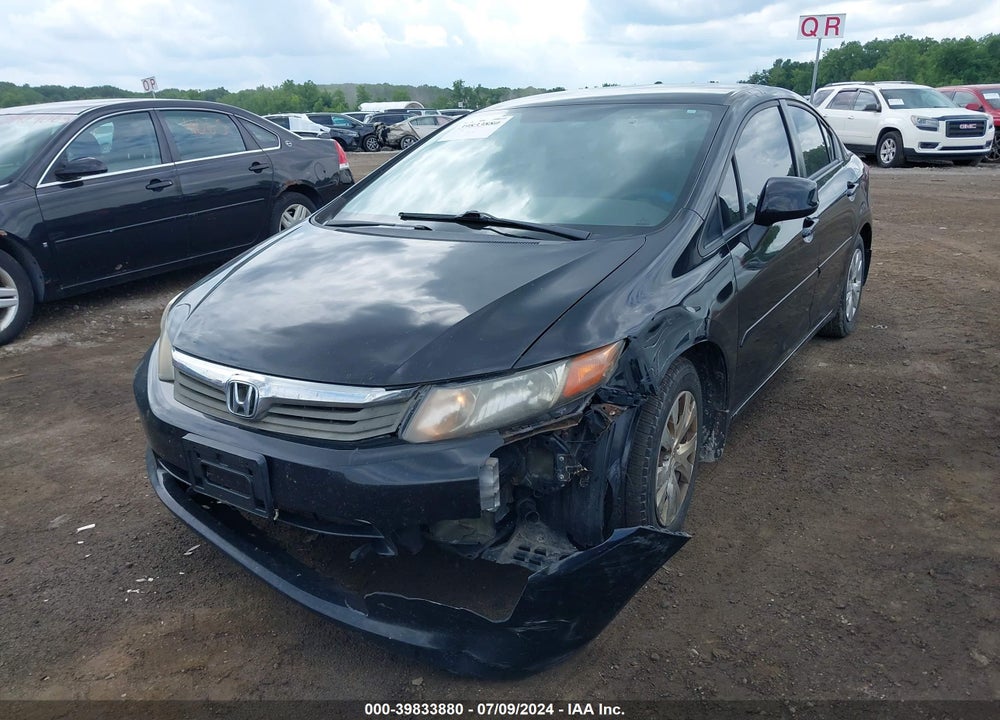 2012 HONDA CIVIC LX VIN: 19XFB2F59CE003929