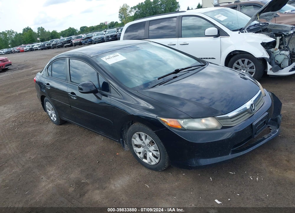 2012 HONDA CIVIC LX VIN: 19XFB2F59CE003929