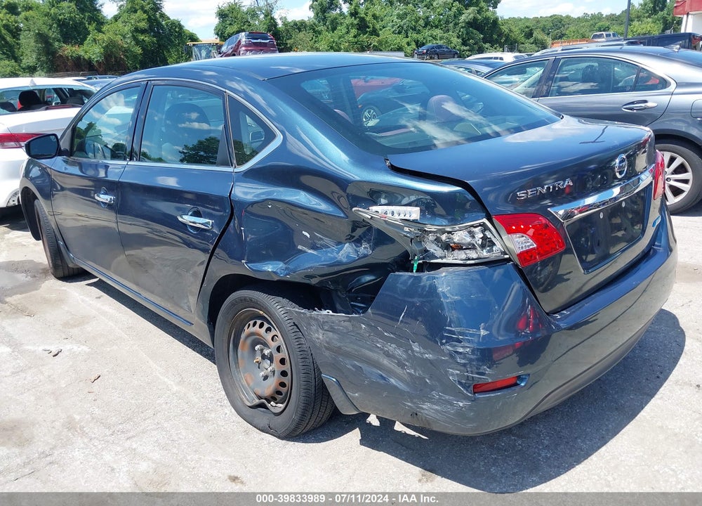 2014 NISSAN SENTRA S VIN: 3N1AB7AP9EL684434