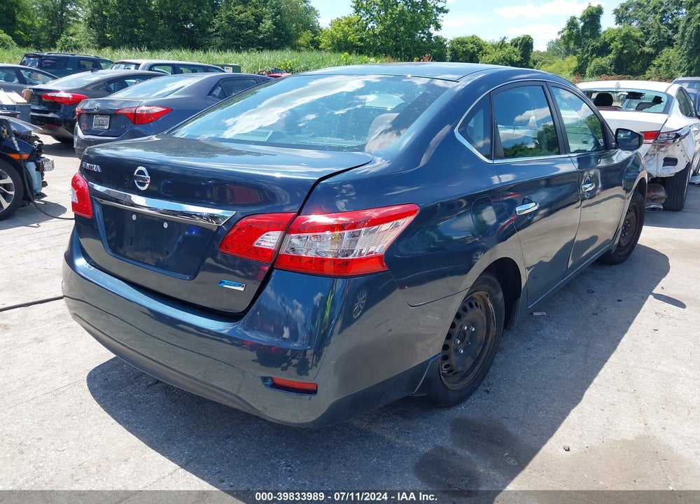2014 NISSAN SENTRA S VIN: 3N1AB7AP9EL684434