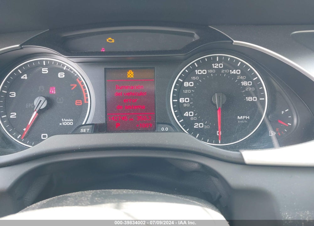 2010 AUDI A4 2.0T PREMIUM VIN: WAUBFAFL2AN041617
