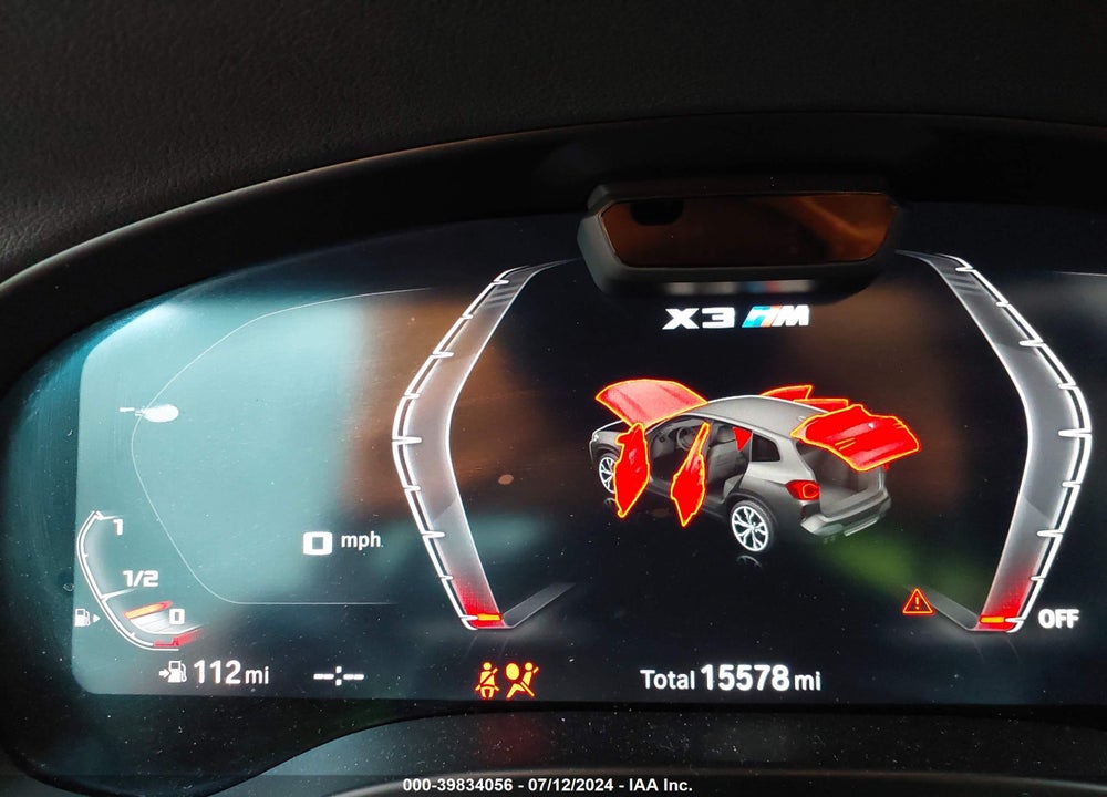 2023 BMW X3 M VIN: 5YM13EC0XP9S04693