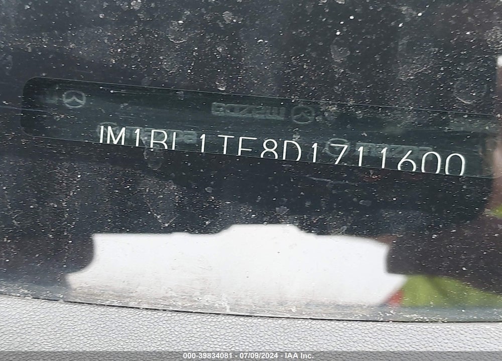 2013 MAZDA MAZDA3 VIN: JM1BL1TF8D1711600