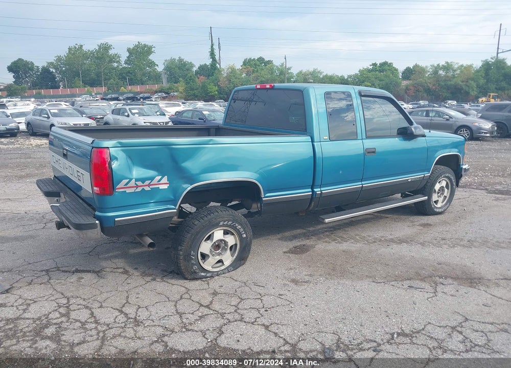 1997 CHEVROLET K1500 FLEETSIDE VIN: 2GCEK19R4V1279908
